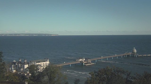 Sellin Pier Lift Over Baltic Sea