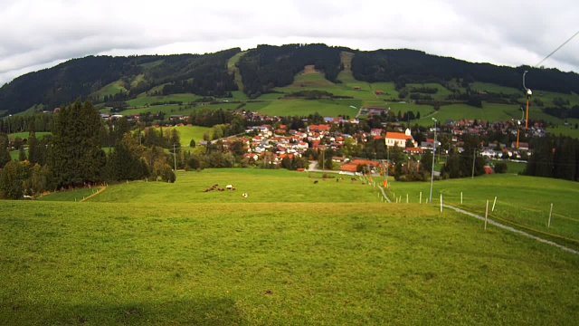 Weitnau Ski Lift Alpine Panorama