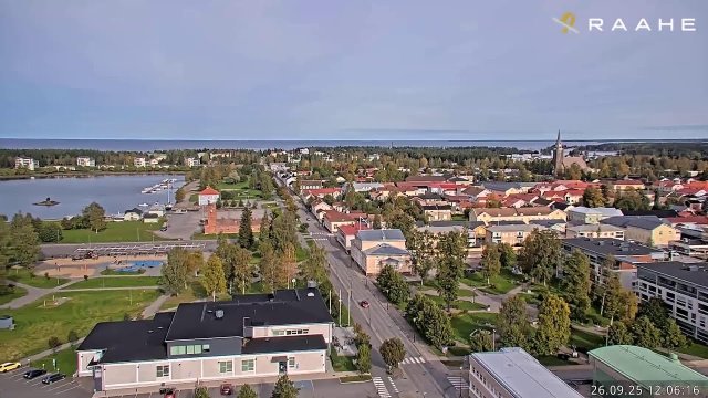 Raahe Waterfront Harbor Panorama