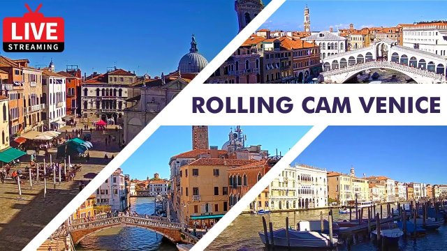 Venice Canals and Bridges Panorama