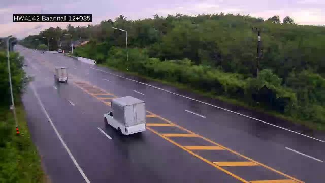 Highway 4142 Traffic in Don Sak