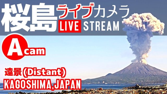 Sakurajima Volcanic Summit Panorama