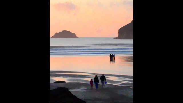 Polzeath Beach Surfside Panorama