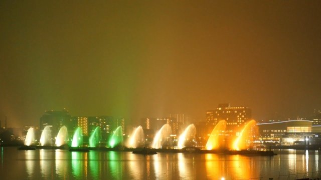 Lake Biwa Flower Fountain Display
