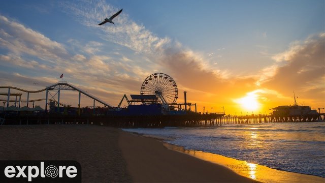 Santa Monica Beach Ocean Panorama
