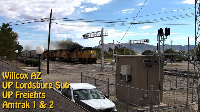 Willcox AZ Train Tracks Panorama