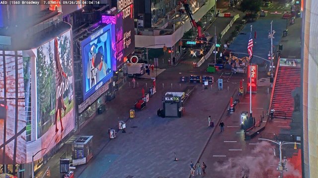 Times Square Bustling Crossroads
