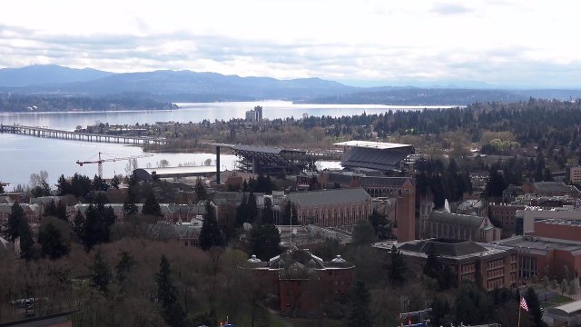 UW Tower Seattle Campus View