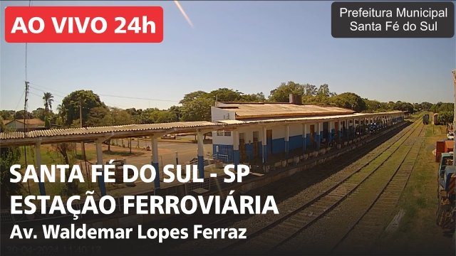 Bustling Santa Fé do Sul Train Station