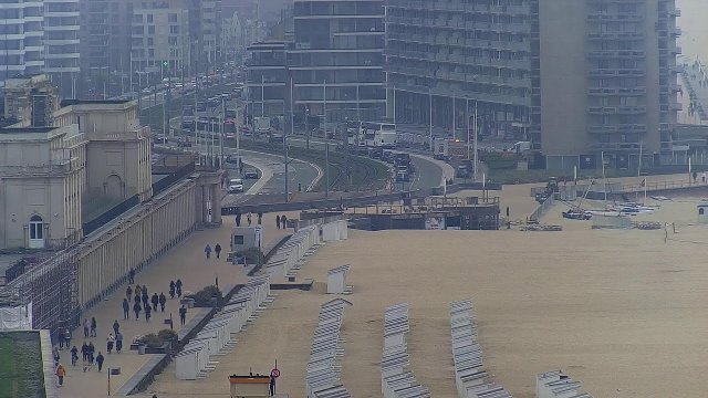 Panoramic Oostende Beach Vista