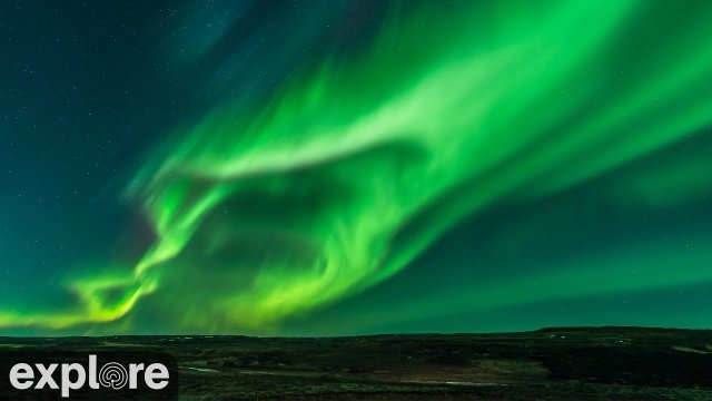 Aurora Borealis in Manitoba Wilderness
